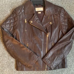 Michael Kors - Brown Leather Jacket